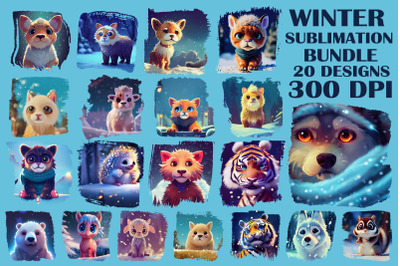 Winter Animal Bundle-20 Designs-221022