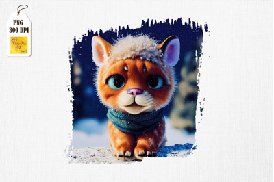 Cute Winter Cat Hello Winter Cat Lover 3