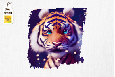 Cute Winter Tiger Chibi Tiger Animal