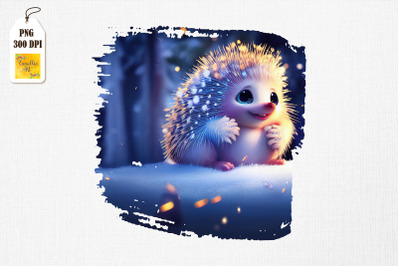 Cute Winter Hedgehog