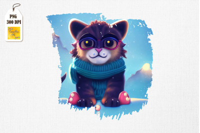 Cute Winter Cat Hello Winter Cat Lover 5