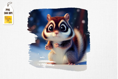 Cute Winter Squirrel