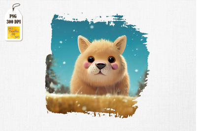 Cute Winter Hamster