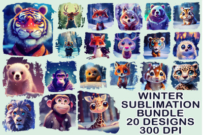 Winter Animal Bundle-20 Designs-221023