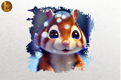 Cute Winter Chipmunk 2