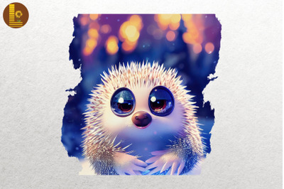 Cute Winter Hedgehog Animal Lover 2