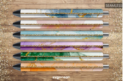 Pen Wrap Marble | Glitter Sublimation