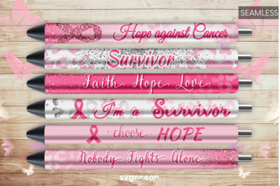 Cancer Pen Wrap | Cancer Awareness Sublimation