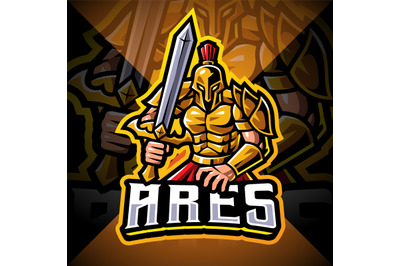 Ares esport mascot logo design