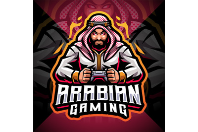 Arabian gaming esport mascot logo design