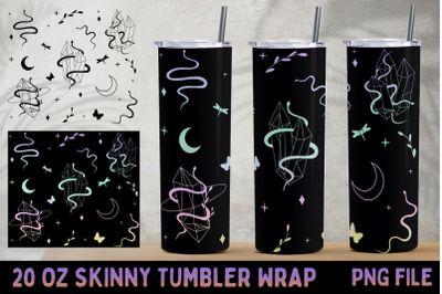 Boho tumbler wrap, Magic 20 oz skinny tumbler sublimation