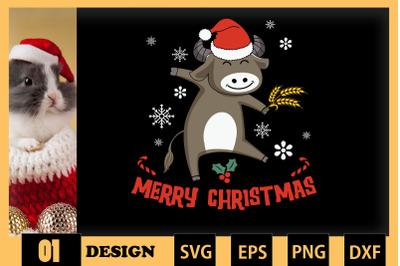 Buffalo Farm Christmas SVG