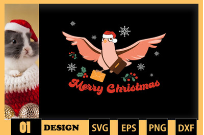 Messenger Pigeon Christmas SVG