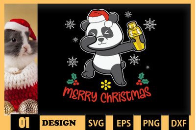 Dabbing Panda Animal Christmas