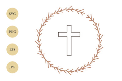 Cross SVG, Crown SVG, Christian SVG, Baptism Svg