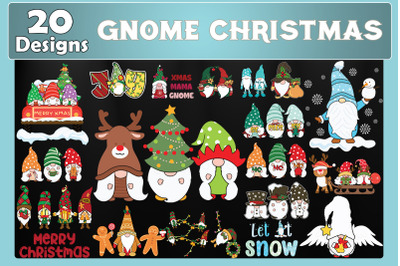 Christmas Gnomes Bundle 20 SVG