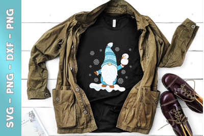 Cute Gnome Christmas Snowman