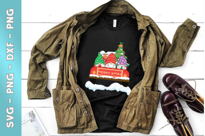 Merry Xmas Christmas Pickup Car SVG