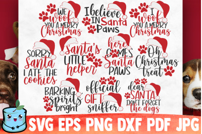 Christmas Dog SVG Bundle