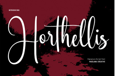 Horthellis Script Font