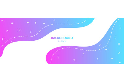 Colorful flow elements background. Poster banner template, vector desi