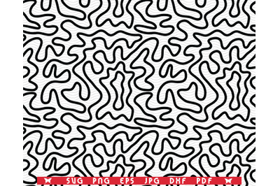 SVG Wave Lines, Seamless Pattern digital