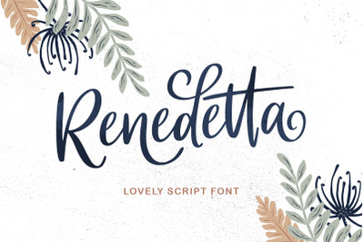 Renedetta - Lovely Script Font