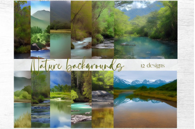 Nature Watercolor Backgrounds