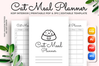 Cat Meal Planner KDP Interior