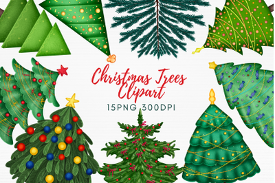 Christmas Trees PNG Bundle