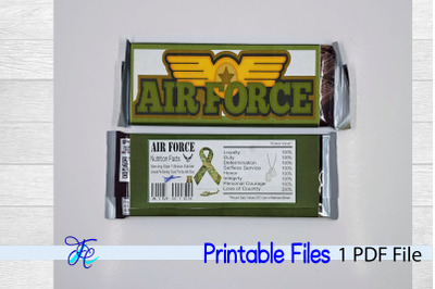 Air Force Candy Bar Wrapper