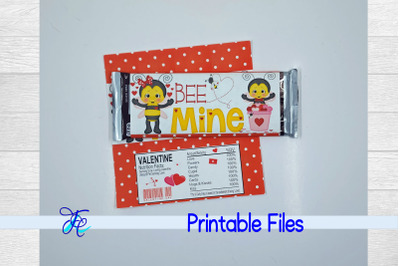 Bee Mine Candy Bar Wrapper