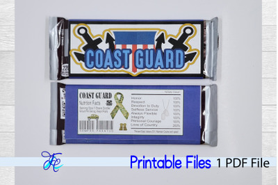 Coast Guard Candy Bar Wrapper