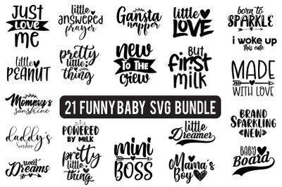 Funny Baby SVG Bundle