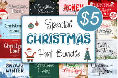 Special Christmas Fontbundle