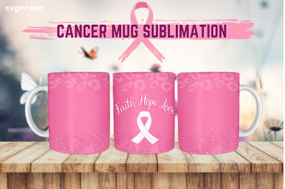 Breast Cancer Mug Sublimation | PNG Bundle | Mug Wrap