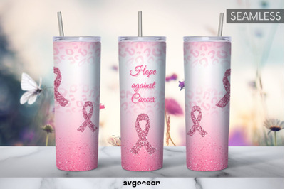 Pink Ribbon Tumbler | PNG Bundle | Tumbler 20oz