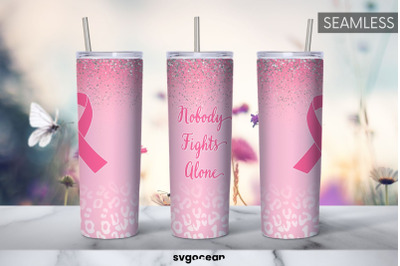 Breast Cancer Tumbler Wrap | PNG Bundle | Tumbler 20oz