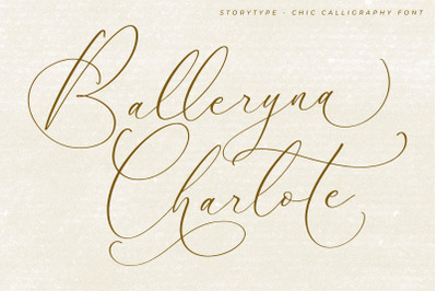 Balleryna Charlote - Chic Calligraphy Font