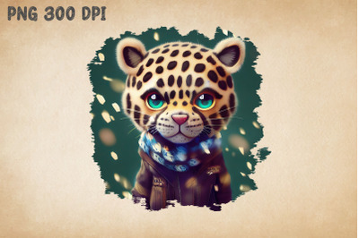 Winter Leopard Super Cute Cheetah