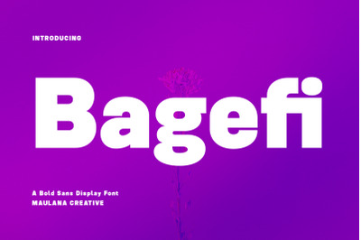 Bagefi Sans Serif Display Font