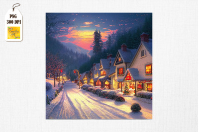 Peaceful and Cozy Town Christmas