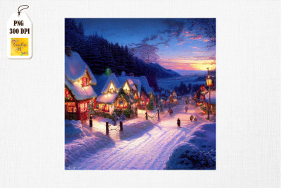 Peaceful and Cozy Town Christmas 5