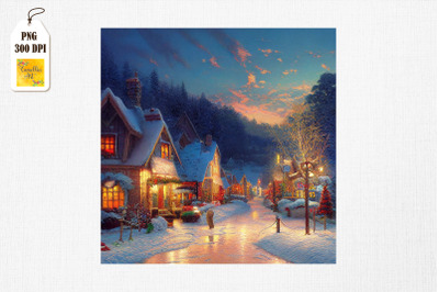 Peaceful and Cozy Town Christmas 7