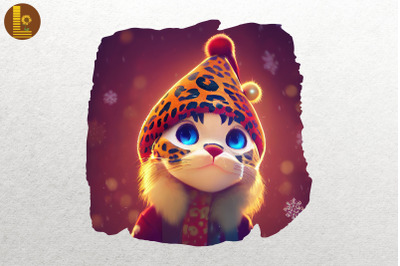 Cute Leopard Christmas