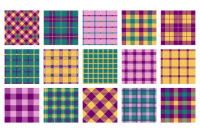 Blanket texture. Seamless geometric pattern of traditional tartan plai