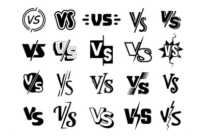 Duel lettering. Vs fonts teams concurrence battling fighting fonts tou