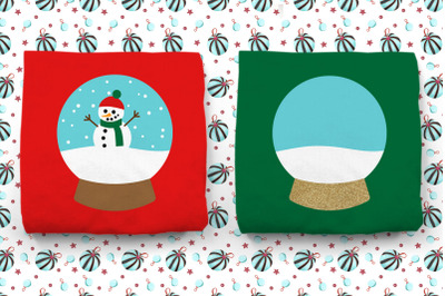 Snowman or Blank Snow Globe | SVG | PNG | DXF | EPS