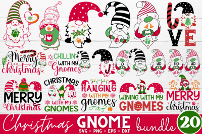 Christmas Gnome SVG Bundle