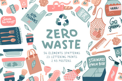 Zero Waste vector collection